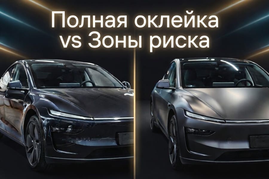 Полная оклейка vs зоны риска: экономия или надежная защита
